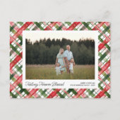 Zich gezegend voelen, leuk gespeeld kerstfoto op m feestdagenkaart (Voorkant)