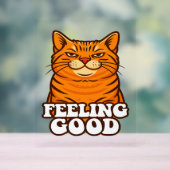 Zich goed voelen Cool Cat Acryl Bord (Neutraal)