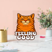 Zich goed voelen Cool Cat Acryl Bord (Huwelijk)