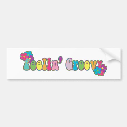 Zich Groovy Voelen Bumpersticker (Voorkant)