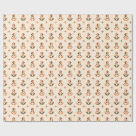 Zich herhalend bloempatroon op cadeaupapier