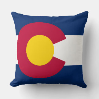 Zich herhalend patroon van de vlag van Colorado Kussen
