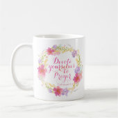 Zich wijden aan het gebed koffiemok (Links)