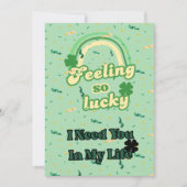 Zich zo gelukkig voelen St.Patrick's Day Card Kaart (Voorkant)