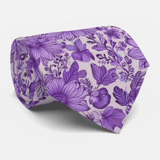 Zich zo Paars voelen Stropdas (Opgerold)