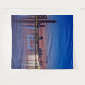 Zicht op de luchtlijn van de stad Seoul hoofdstad  Wandkleed (Voorkant (horizontaal))