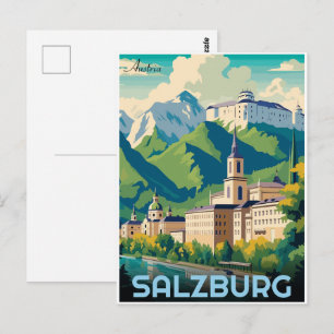 Zicht op de skyline van de Oostenrijkse hoofdstad Briefkaart