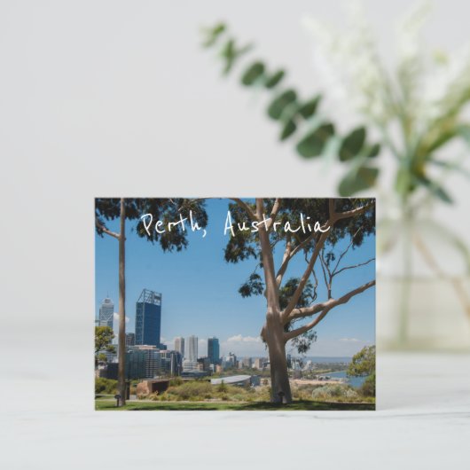 Zicht op de skyline van Perth vanuit het prachtige Briefkaart (Staand voorkant)