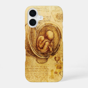 Zicht op een foetus in de baarmoeder, Verloskunde iPhone 16 Hoesje