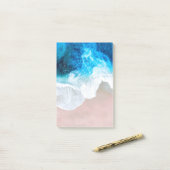 Zicht op het strand post-it® notes (Op bureau)