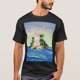 Zicht op oceaan t-shirt