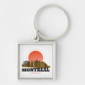 Zicht op skyline van het oude Montreal Canada Sleutelhanger (Voorkant)