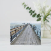 Zicht op Southend Pier op ansichtkaart Briefkaart (Staand voorkant)
