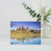 Zicht op tempel van voren briefkaart (Staand voorkant)