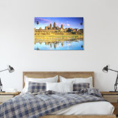 Zicht op tempel van voren canvas afdruk (Insitu (Slaapkamer))
