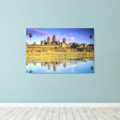 Zicht op tempel van voren canvas afdruk (Insitu (Houten vloer))
