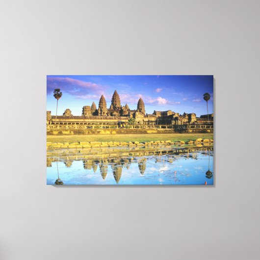 Zicht op tempel van voren canvas afdruk (Voorkant)