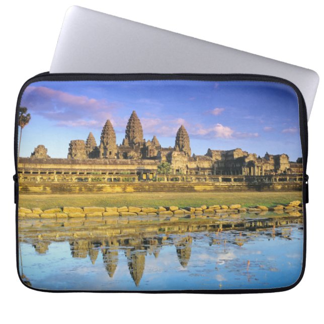 Zicht op tempel van voren laptop sleeve (Voorkant)