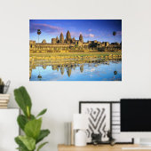 Zicht op tempel van voren poster (Thuiskantoor)
