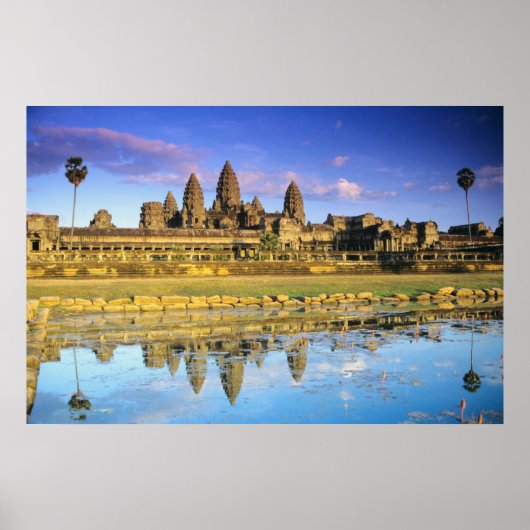 Zicht op tempel van voren poster (Voorkant)