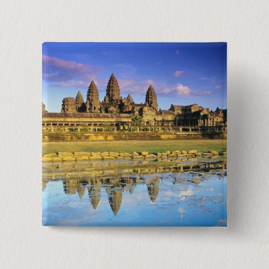 Zicht op tempel van voren vierkante button 5,1 cm (Voorkant)