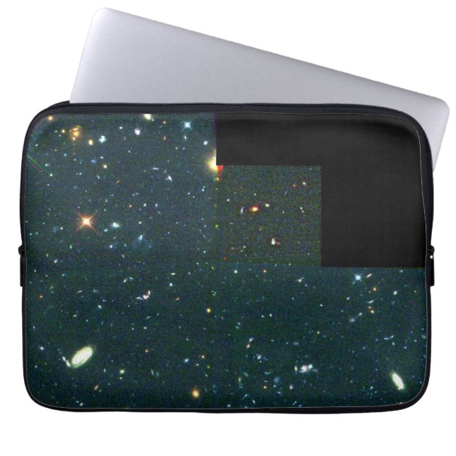 Zicht op verre, zwakke sterrenstelsels onthult jon laptop sleeve (Voorkant)