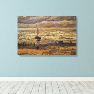 Zicht op zee bij Scheveningen door Vincent van Gog Canvas Afdruk