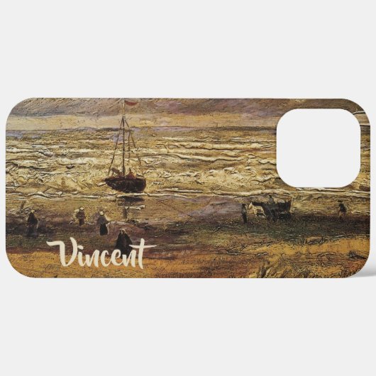 Zicht op zee bij Scheveningen door Vincent van Gog Case-Mate iPhone Case (Achterkant (horizontaal))