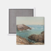 Zicht op zee (Kustlandschap) (Marine) Magneet (Voorkant / Achterkant)