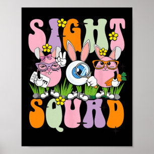 Zicht Squad Therapeut Optometrist Optometrie Konij Poster