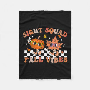Zicht Team Herfst Trillingen Pompoen Herfstblad He Fleece Deken