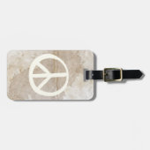 Zichtbaar vredessymbool Hippie Liefde Jaren 60 Bor Bagagelabel (Voorkant horizontaal)