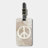 Zichtbaar vredessymbool Hippie Liefde Jaren 60 Bor Bagagelabel (Voorkant verticaal)