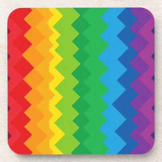 “Zichtbaarheid” – Een Abstract Pride-patroon #1 Bier Onderzetter (Voorkant)