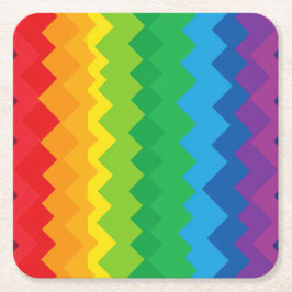 “Zichtbaarheid” – Een Abstract Pride-patroon #1 Kartonnen Onderzetters