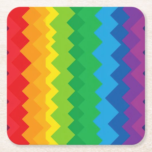 “Zichtbaarheid” – Een Abstract Pride-patroon #1 Kartonnen Onderzetters (Voorkant)