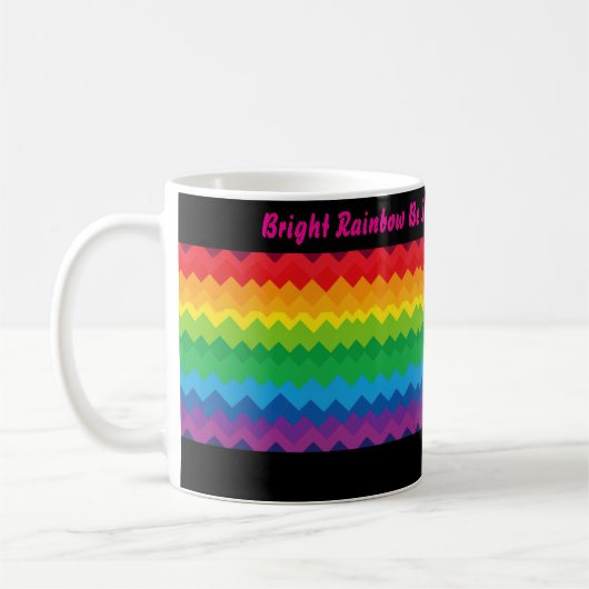 “Zichtbaarheid” – Een Abstract Pride-patroon #1 Koffiemok (Links)