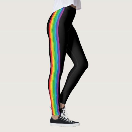 “Zichtbaarheid” – Een Abstract Pride-patroon #1 Leggings (Rechts)