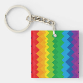 “Zichtbaarheid” – Een Abstract Pride-patroon #1 Sleutelhanger