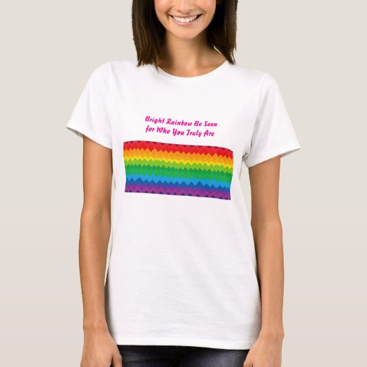 “Zichtbaarheid” – Een Abstract Pride-patroon #1 T-shirt (Voorkant)