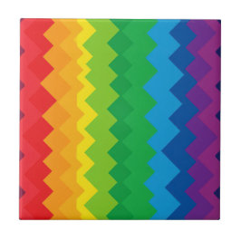 “Zichtbaarheid” – Een Abstract Pride-patroon #1 Tegeltje