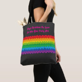 “Zichtbaarheid” – Een Abstract Pride-patroon #1 Tote Bag (Dichtbij)