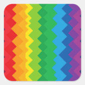 “Zichtbaarheid” – Een Abstract Pride-patroon #1 Vierkante Sticker (Voorkant)