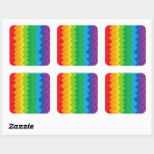 “Zichtbaarheid” – Een Abstract Pride-patroon #1 Vierkante Sticker (Vel)