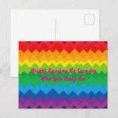 “Zichtbaarheid” – Een Abstract Pride-Patroon Briefkaart (Voorkant / Achterkant)
