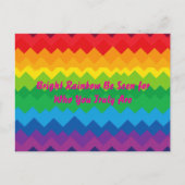 “Zichtbaarheid” – Een Abstract Pride-Patroon Briefkaart (Voorkant)
