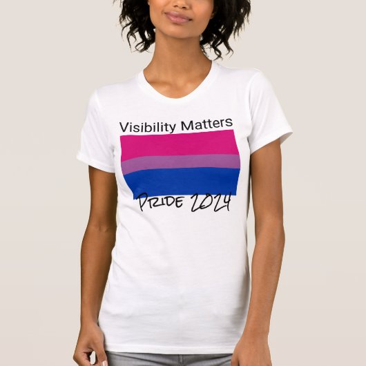 Zichtbaarheid zaken, Biseksuele Pride vlag, Stad T-shirt (Voorkant)