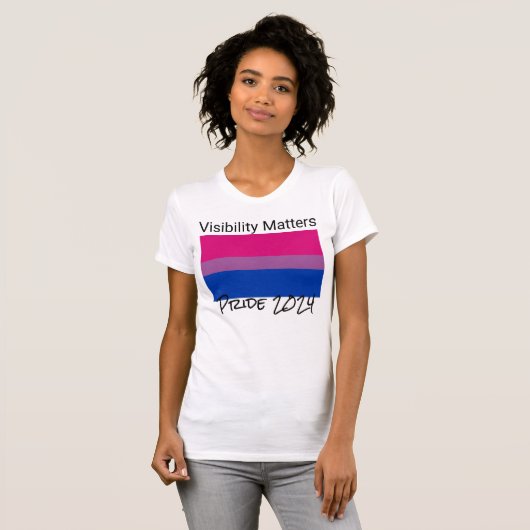 Zichtbaarheid zaken, Biseksuele Pride vlag, Stad T-shirt (Voorkant volledig)