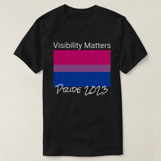 Zichtbaarheid zaken, Biseksuele Pride vlag, Stad T-shirt (Design voorkant)