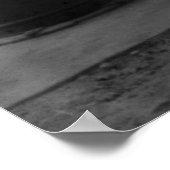 zichtbare gaspomp en auto's van 1940 poster (Hoek)